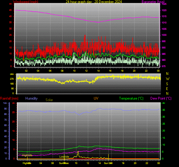 24 Hour Graph for Day 20