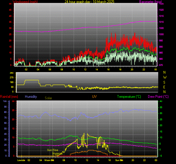24 Hour Graph for Day 10