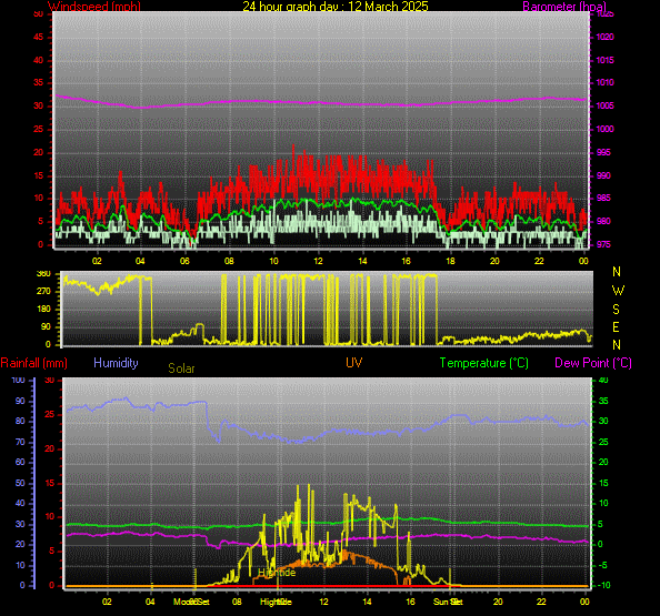 24 Hour Graph for Day 12
